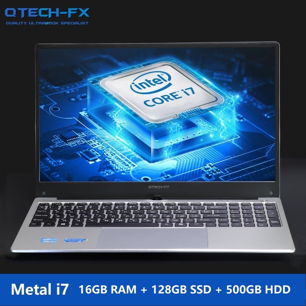 Arabic AZERTY Spanish Backlit Metal Case 15.6 Intel i7 Notebook 16GB RAM 1TB HDD + SSD 128GB 500G La