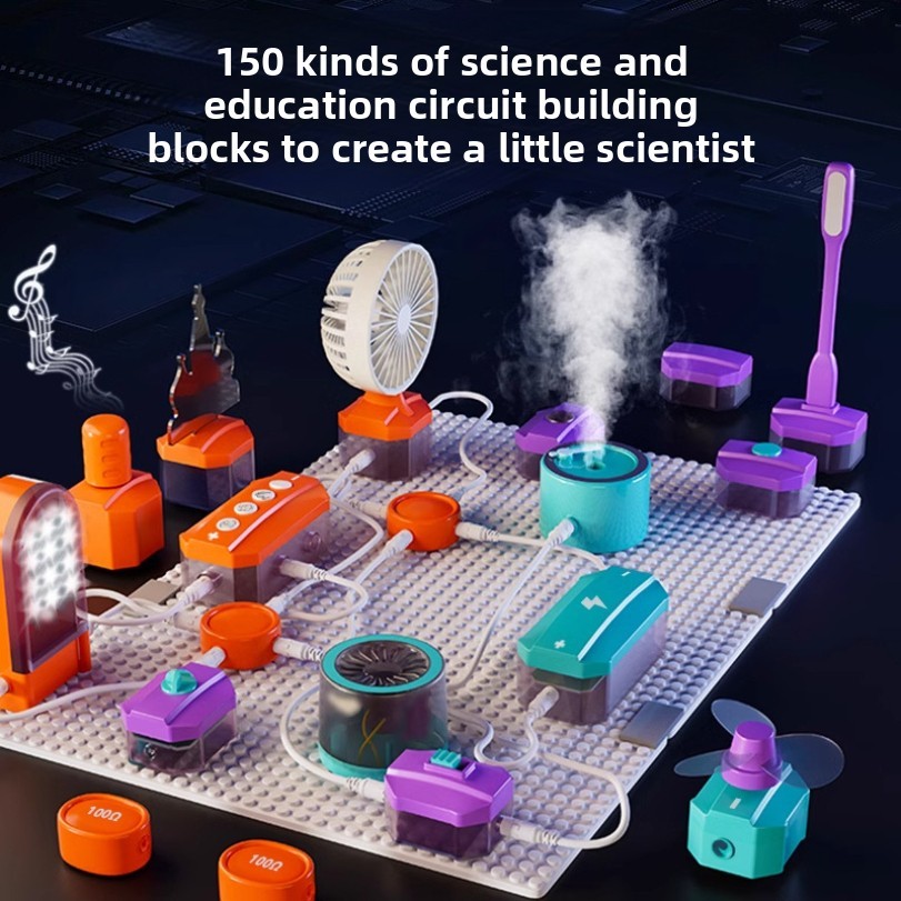 Circuit Experiment Building Blocks Toy Assembly Science Experiment Set Physics Enlightenment