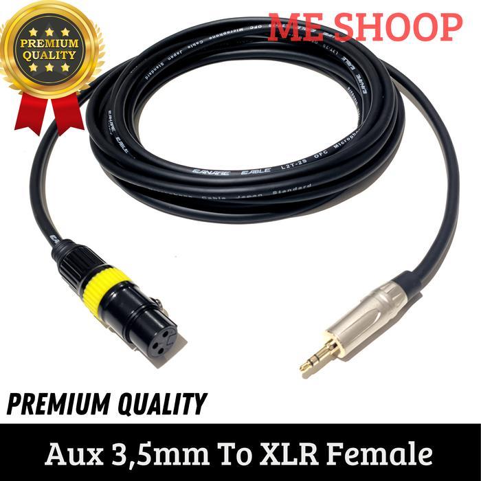Mini Jack Audio Aux 3.5 Mm To Xlr Female 3 Pin 10M Ready