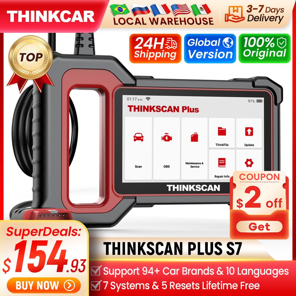 THINKCAR Thinkscan Plus S7 S6 S4 Obd2 Scanner Car Diagnostic Tools