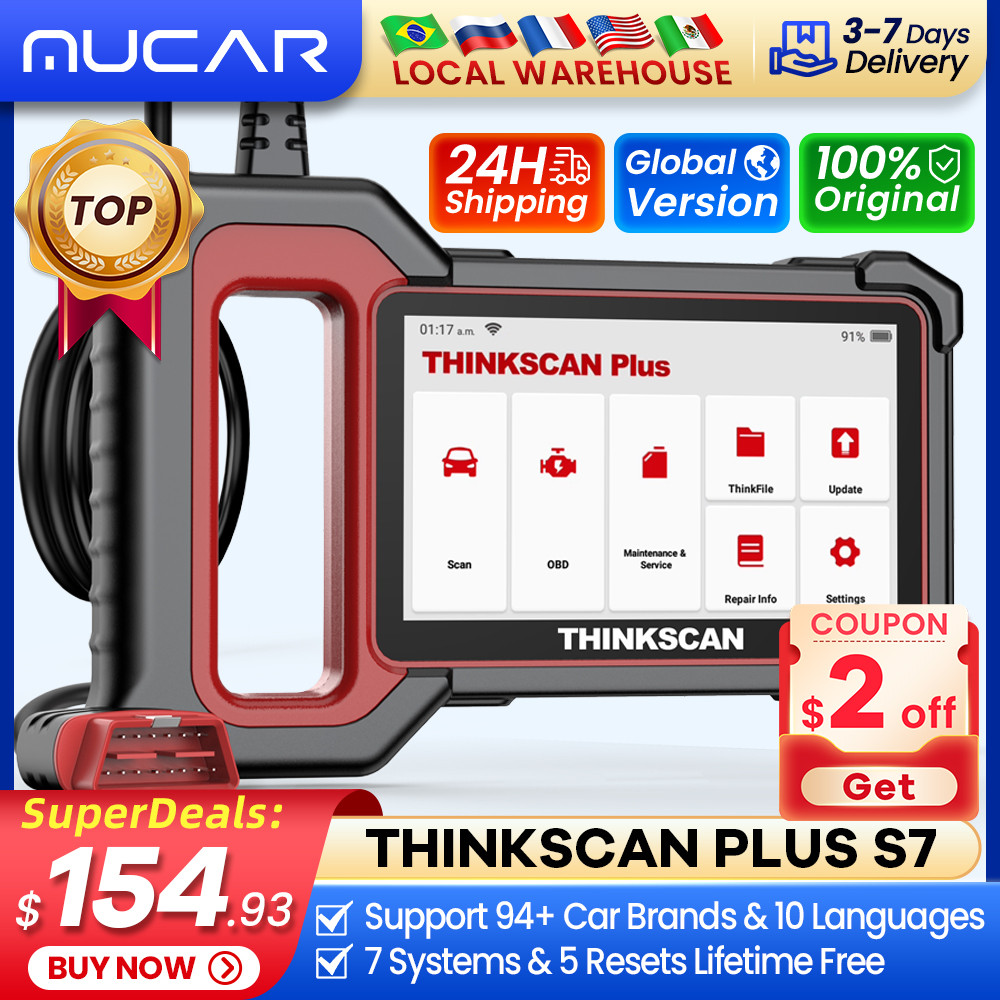 THINKCAR Thinkscan Plus S7 S6 S4 Obd2 Scanner Best Car Diagnostic