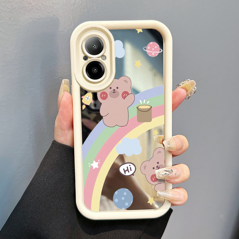 Casing Hp Untuk Realme C67 Realme 12 Lite Case HP Casing pola Kartun Pelangi Kartun Kasing cermin Ce