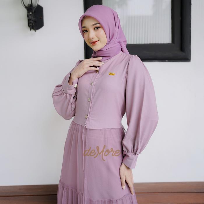 DEMORE GAMIS PESTA REMAJA DEWASA 2IN1 SET ROK TUTU PANJANG BAJU KONDANGAN READY HITAM