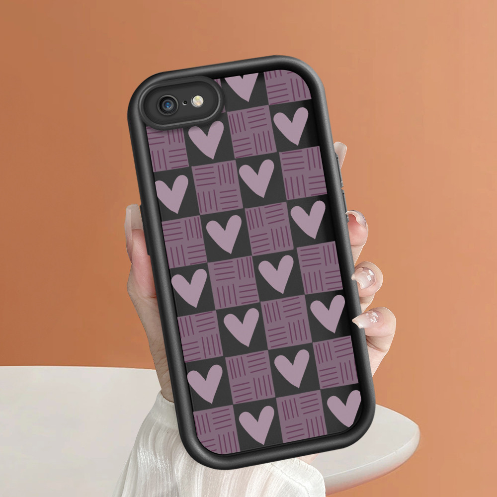 Casing Hp Untuk Compitable With iPhone 6 6S Case Kesing Protect Phone TY DLJ C8-2047 Kotak-kotak ung