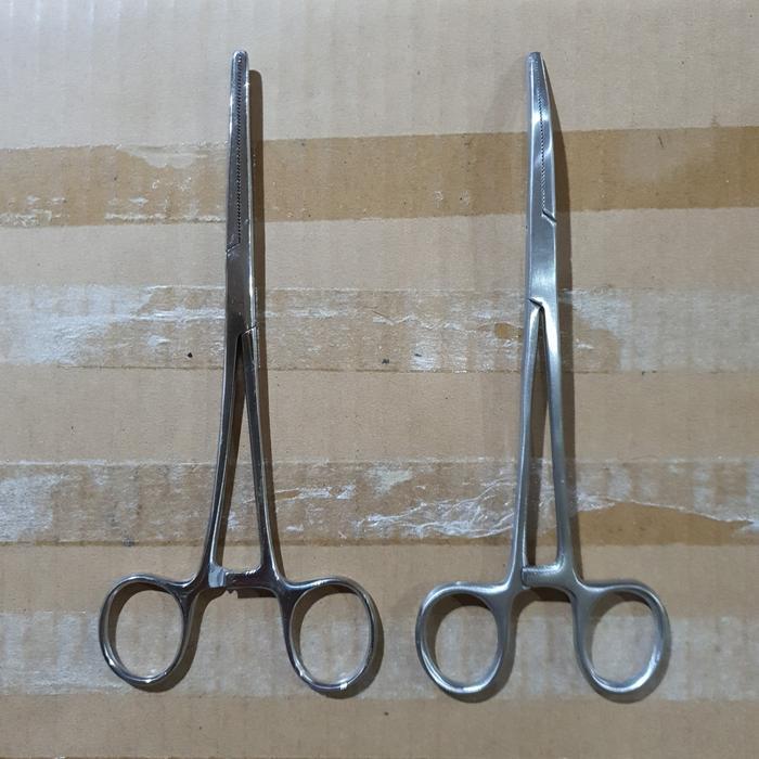 Ready Pean Haemostatic Forcep 18Cm Lurus & Bengkok / Klem Arteri Pean 18 Cm