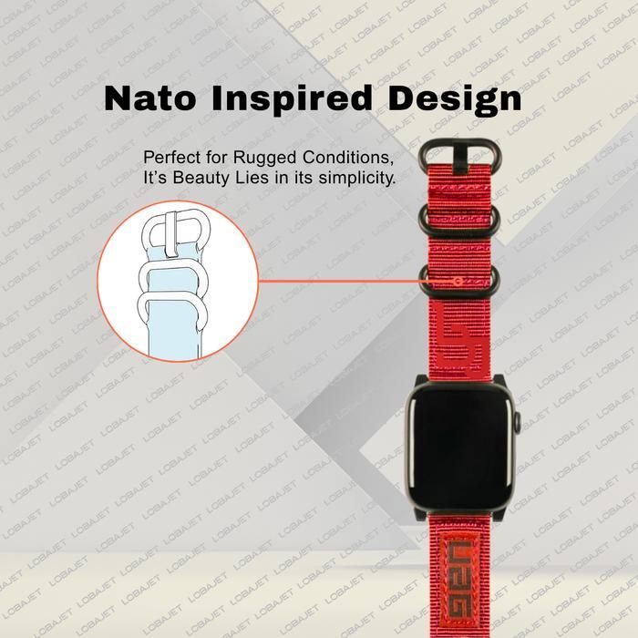 Uag Nato Apple Watch Strap - Replacement Nylon Strap For Apple Watch 42Mm-44Mm