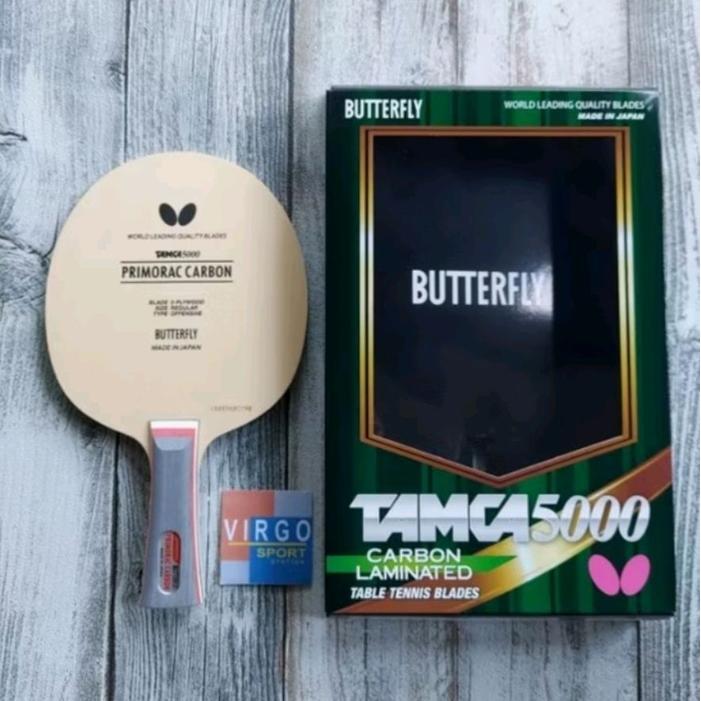 BUTTERFLY PRIMORAC CARBON TAMCA 5000 KAYU BET PINGPONG 100%ORIGINAL