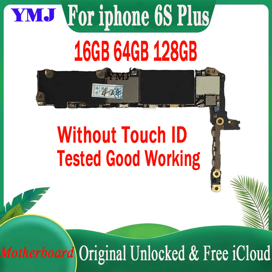 Free icloud For iPhone 6s plus Motherboard With/NO Touch ID Original Unlock Full Chip 100% Tested Lo