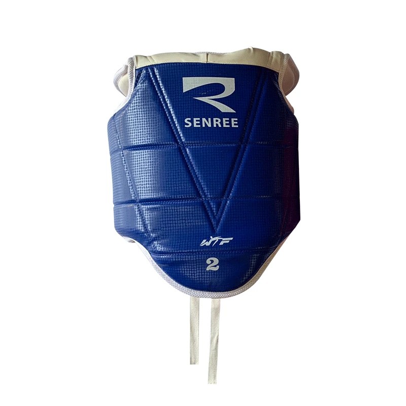 Chest Guard Taekwondo Vest Uniform WTF MMA Body Protector Adults Children Reversible PU Leather