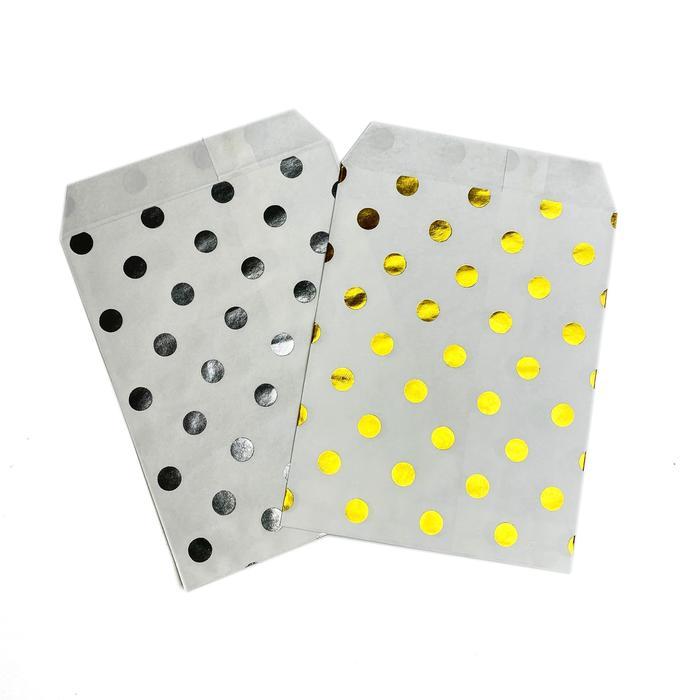 [Voucher] Scoop Kantong Kado Kertas / Goody Bag Gold Silver (6lbr) 55183300