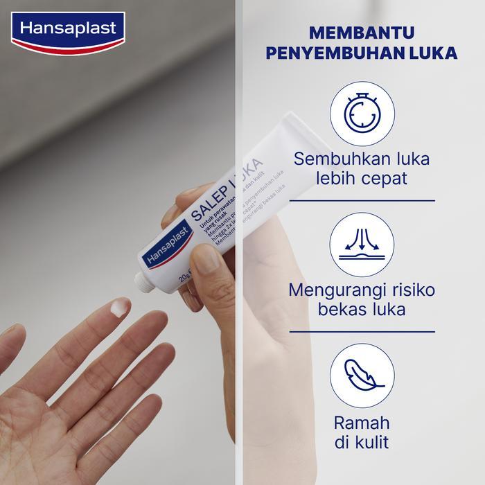 a535- Hansaplast Salep Luka 20G P3K - Merawat Luka & Kulit Yang Rusak, Mengurangi Risiko