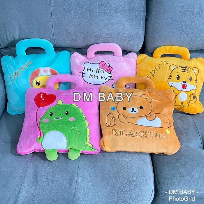 Tas Selimut UK 200X160cm Balmut Karakter Bantal Selimut Boneka Selimut 3D Premium Model Tas