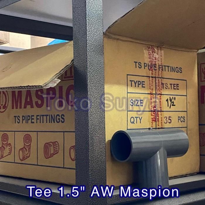 Tee 11/2" PVC T 1.5" fitting PIPA PVC 1-1/2" TEE PVC 11/2" maspion