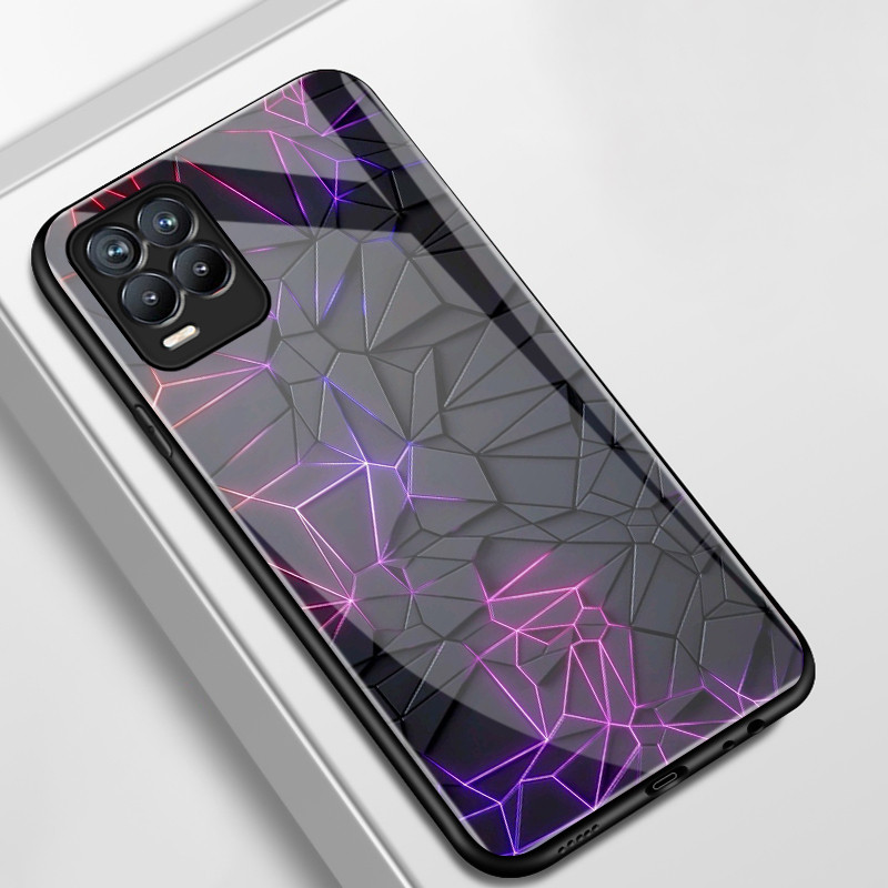 Casing Hp Untuk Realme 8 5G 8s 5G 8 Pro Case Casing HP Softcase Kaca Cangkang Keras Silikon Tepi Lem