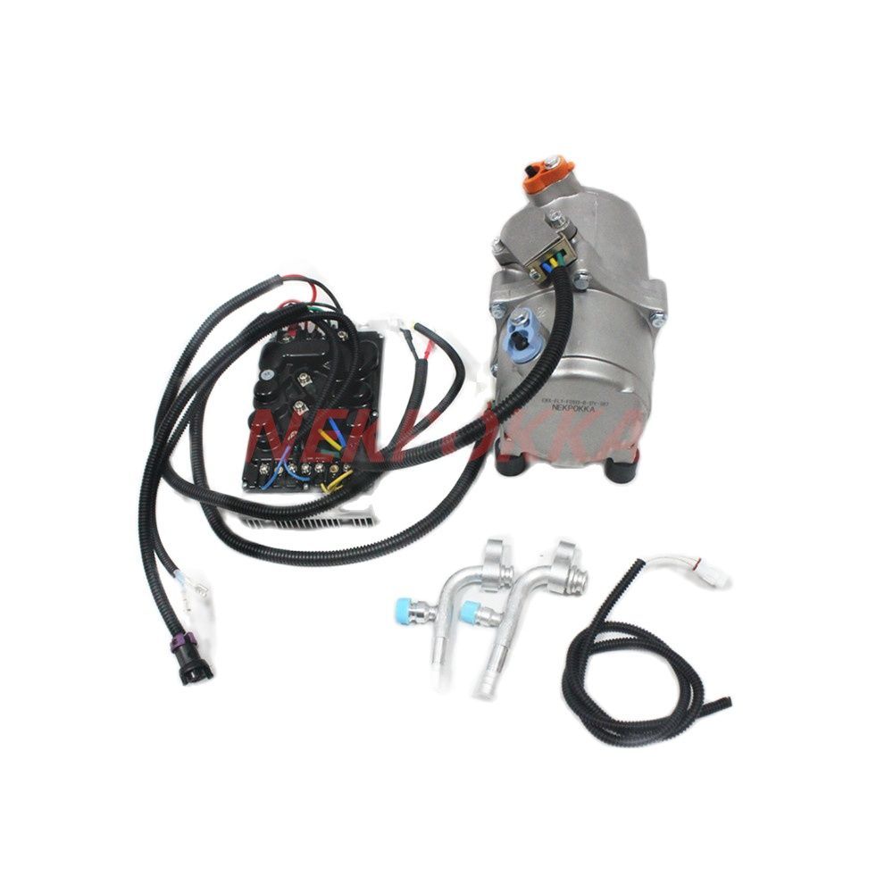 12V 24V electric air conditioning compressor,New energy Modified electric compressor without fuel