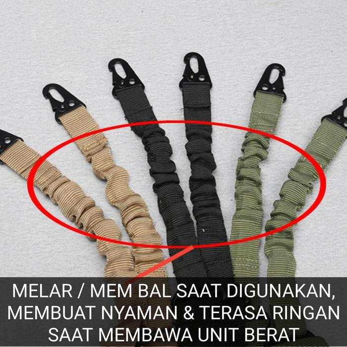 TALI SANDANG SLING TACTICAL STRAP AIRSOFT SPRING AEG GBBR WGG TAKTIS AEG WGG WGB M4 SLR AR15