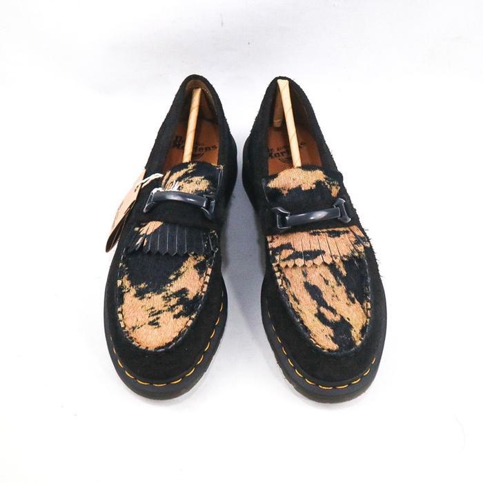 DR MARTENS ADRIAN SNAFFLE BLACK BEE SUEDE LOAFERS