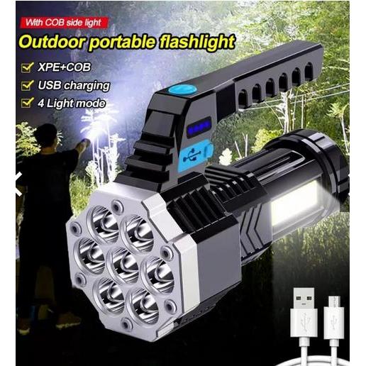 SENTER LED 7 HEAD SENTER 7MATA SENTER RONDA SENTER LED COB USB