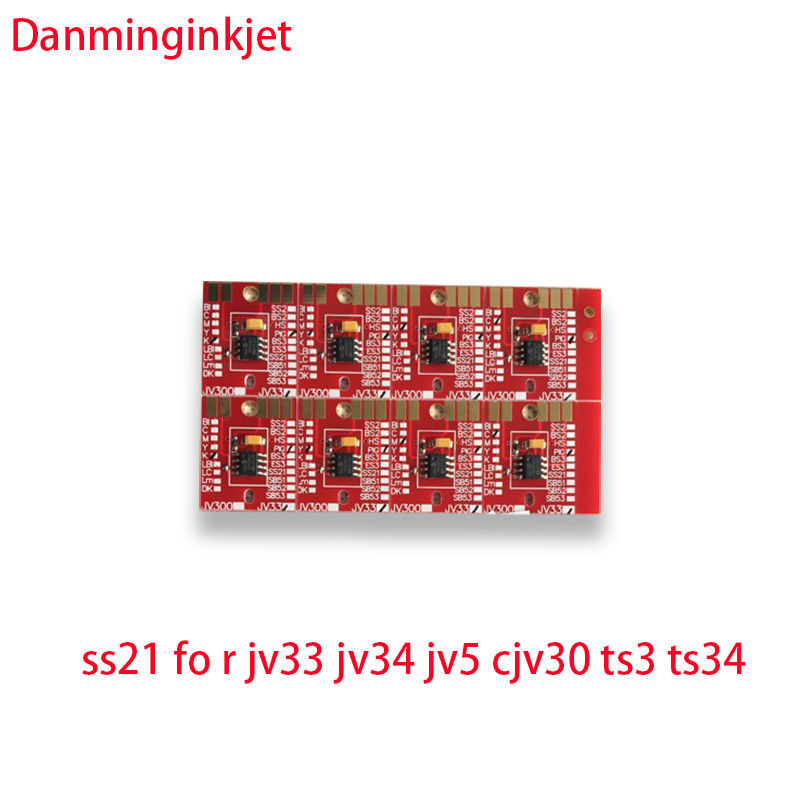 ink cartridge SS21 permanent chips for mimaki JV3 JV33 JV34 JV5 CJV30 TPC100 TS3 TS34 TS5 auto reset