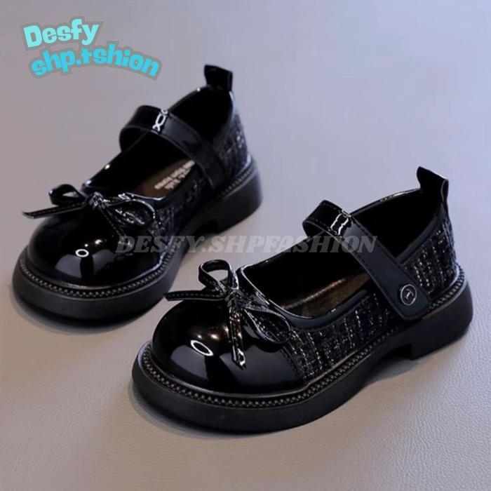 Sepatu Docmart Pesta Anak Perempuan Usia 1 - 5 Tahun Model Flatshoes Anti Slip Lucu Original