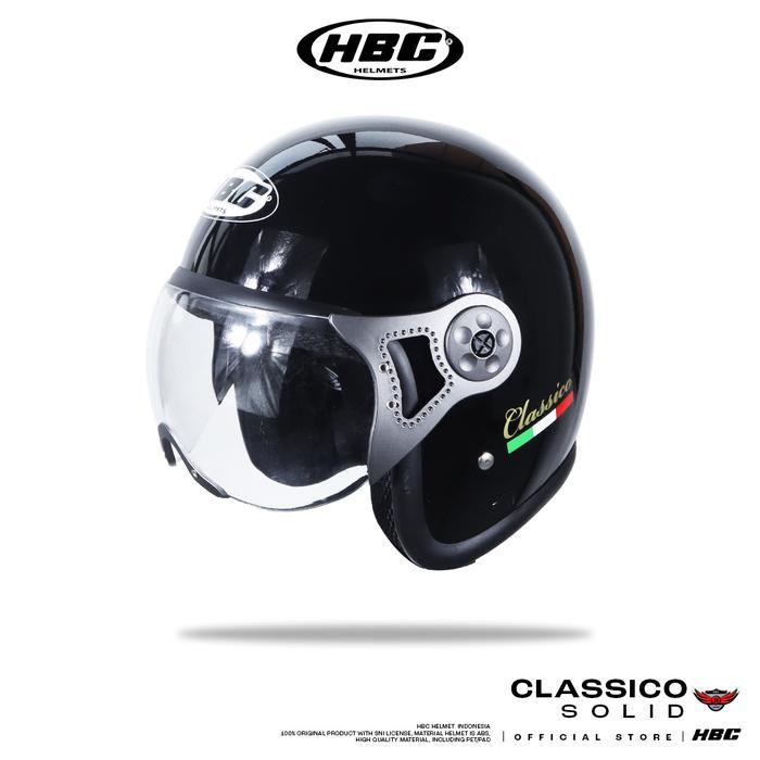HELM HBC CLASSICO SOLID HELM HALF FACE SNI