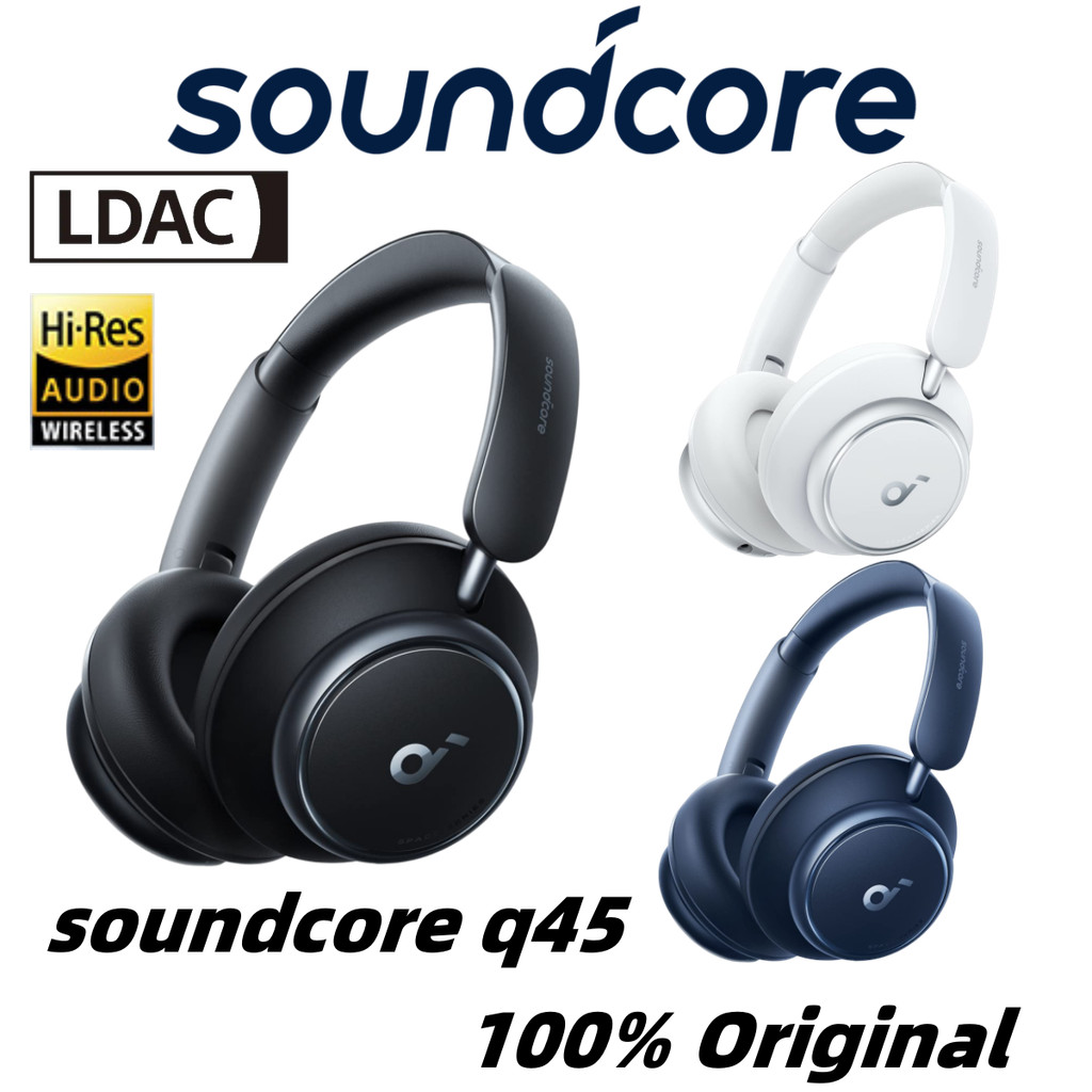 Original Soundcore Anker Space Q45 Wireless Bluetooth Headphones