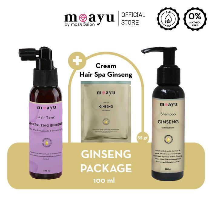 Ginseng Package - Shampoo Ginseng - Hair Tonic Ginseng - Hair Spa Ginseng - Perawatan Rambut Rusak &