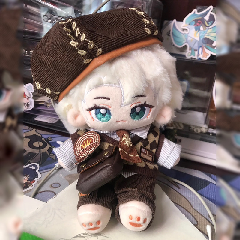 Genshin Impact Attribute 20cm Albedo Cotton Stuffed Dolls Cute Plush Puppet Toys for Children Adults