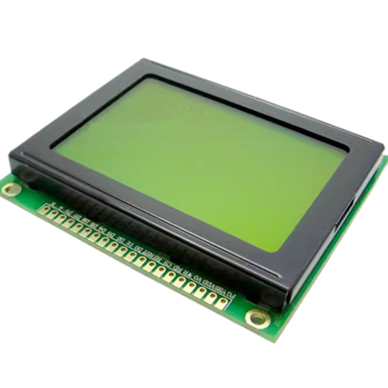 1Pcs 12864 128*64 128X64 Graphic Dot Lcd Screen Yellow Green Color T6963 Ra6963 Mgls12864T-20 Module