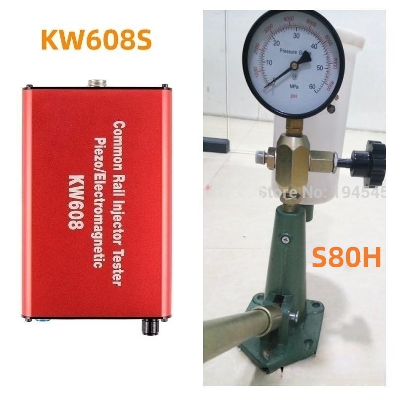 Common Rail Injector Tester Kit Kw608 Multifunction Diesel Usb Injector Tester + S80H Common Rail