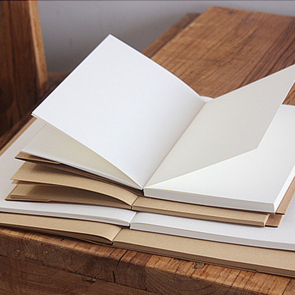 32K 13x19cm Retro Sketch Craft Paper Blank Notebook Sketch Drawing Book Journal Diary Note Stationer
