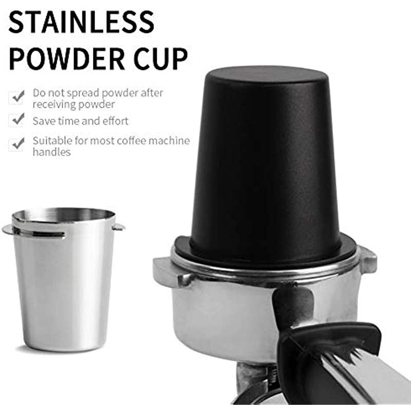 Stainless Steel Espresso Coffee Portafilter Dosing Cup 51mm 58mm Compatible For Delonghi Coffee Mach