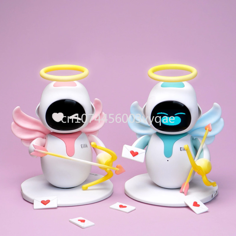 Pink Eilik Intelligent Robot Emotional Interaction Ai Educational Electronic Toy Desktop Pet Accompa