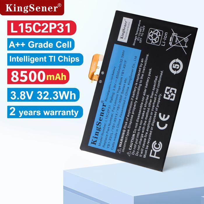 Baterai KingSener L15C2P31 8500mAh Laptop For Lenovo Yoga Book YB1-X91F X91L X91X YB1-X90F YB1-X90L 