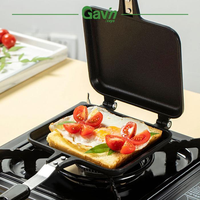 Pemanggang Roti Kompor Anti Lengket Sandwich Maker Alat Roti Panggang