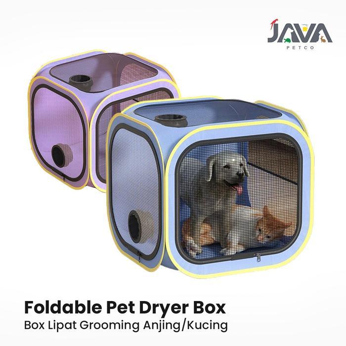 Foldable Pet Dryer Box Pengering Bulu Kucing Anjing Hewan Peliharaan Pet Dryer Box Lipat Grooming