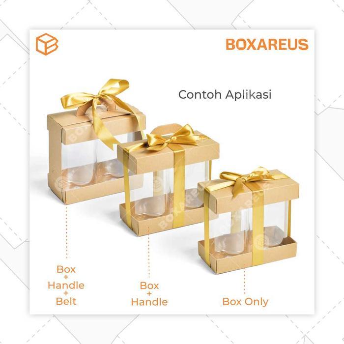 doni- Box Toples Kue Kering Jar Plastik Packaging Kemasan Cookies Tj94187