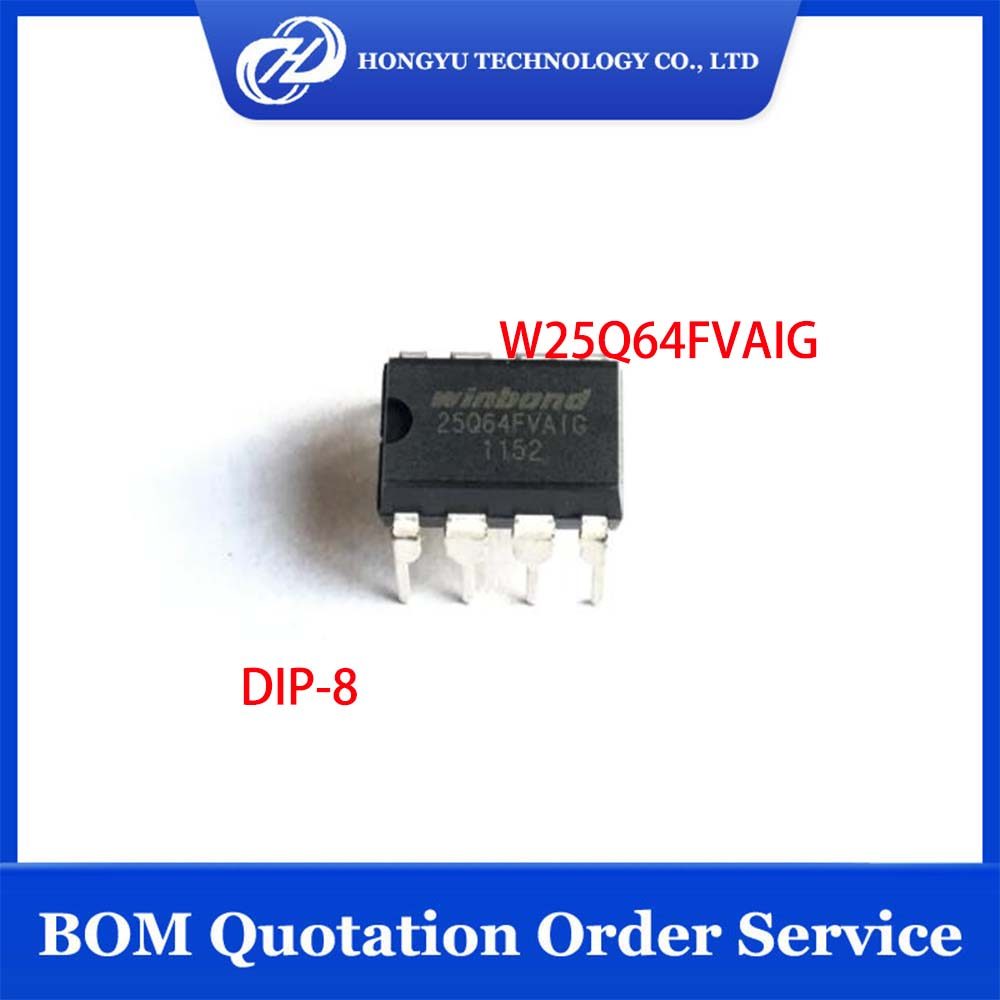1 - 10 Pieces W25Q64FVAIG W25Q64BVAIG W25Q64FVA1G 25Q64FVAIG W25Q64 W25Q64FV DIP-8 IC Chipest