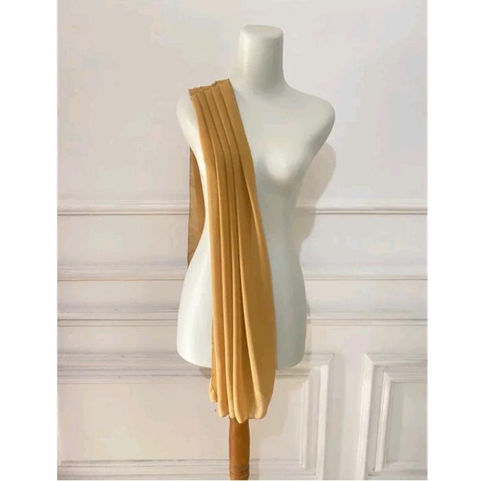 l419- Selendang Kebaya Polos Tile Premium Untuk Wanita - Dress Kain Mewah Panjang