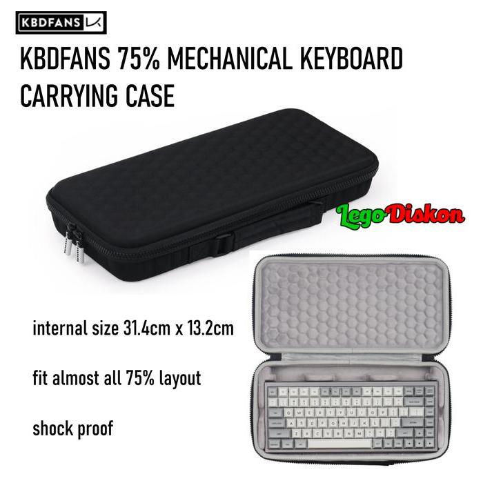 KBDFANS 75% MECHANICAL KEYBOARD CARRYING CASE - TAS KEYBOARD EVA