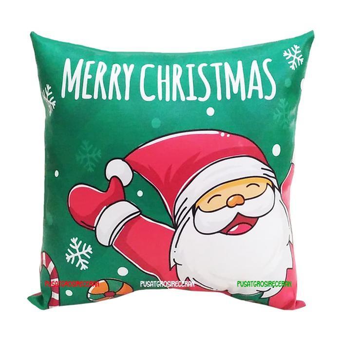 ><><><] Bantal Natal Christmas Cushion Bantal Dekorasi Sofa Bisa Custom Desn