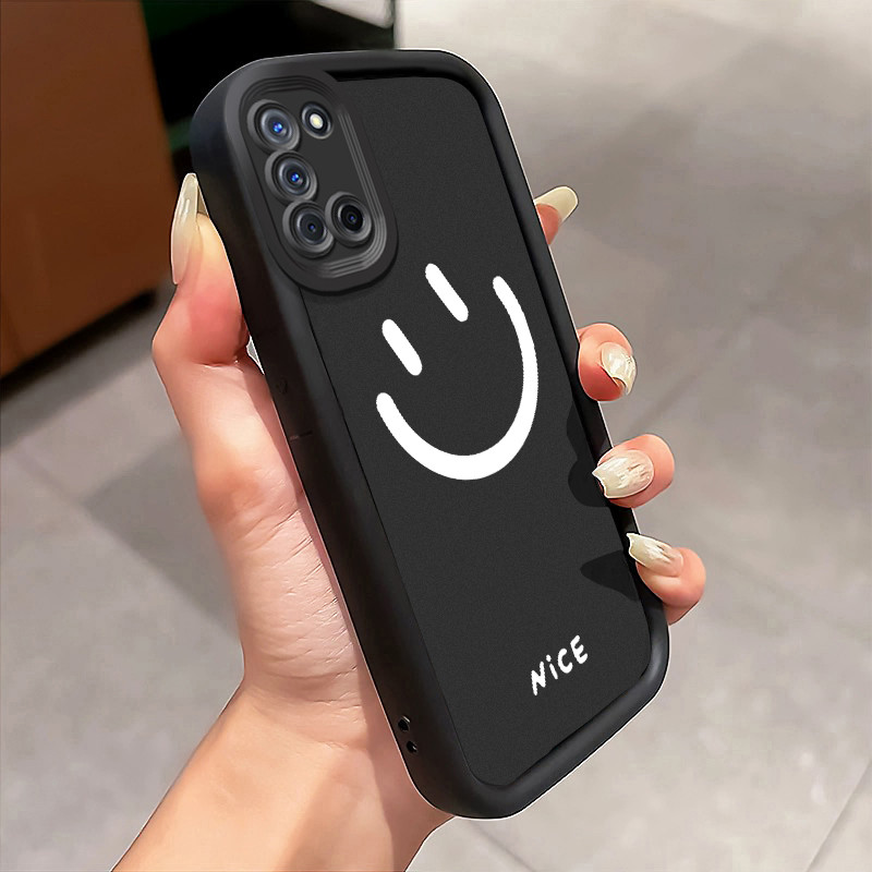 Casing Hp OPPO A52 OPPO A72 OPPO A92 Case Casing Graffiti tersenyum pola Kasus HP Tangga Langit Mewa