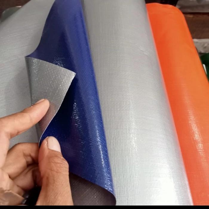 Terpal Roll A12 2X100 Merk Sagiius Korea Warna Biru Silver