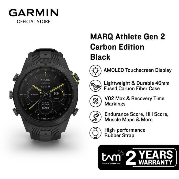 GARMIN MARQ ATHLETE GEN 2 CARBON EDITION - BLACK