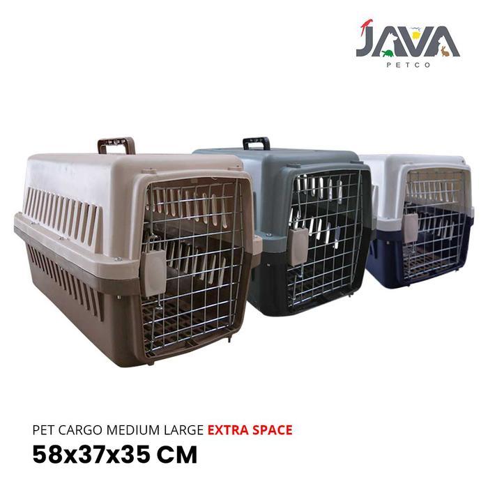Pet Cargo Medium Large Extra Space 58X37X35 /Pet Cargo Kucing/Kelinci