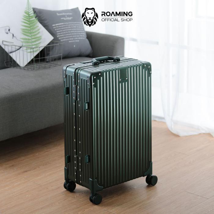 Roaming Koper A055 Kabin size 20 inch sd Bagasi size 28 inch Alumunium Frame TSA Lock 4 Roda 360