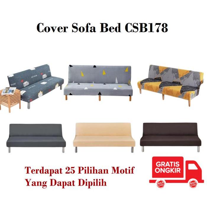 New CSB178 Cover Sofa Bed Sarung Sofa Motif Import kain dekorasi