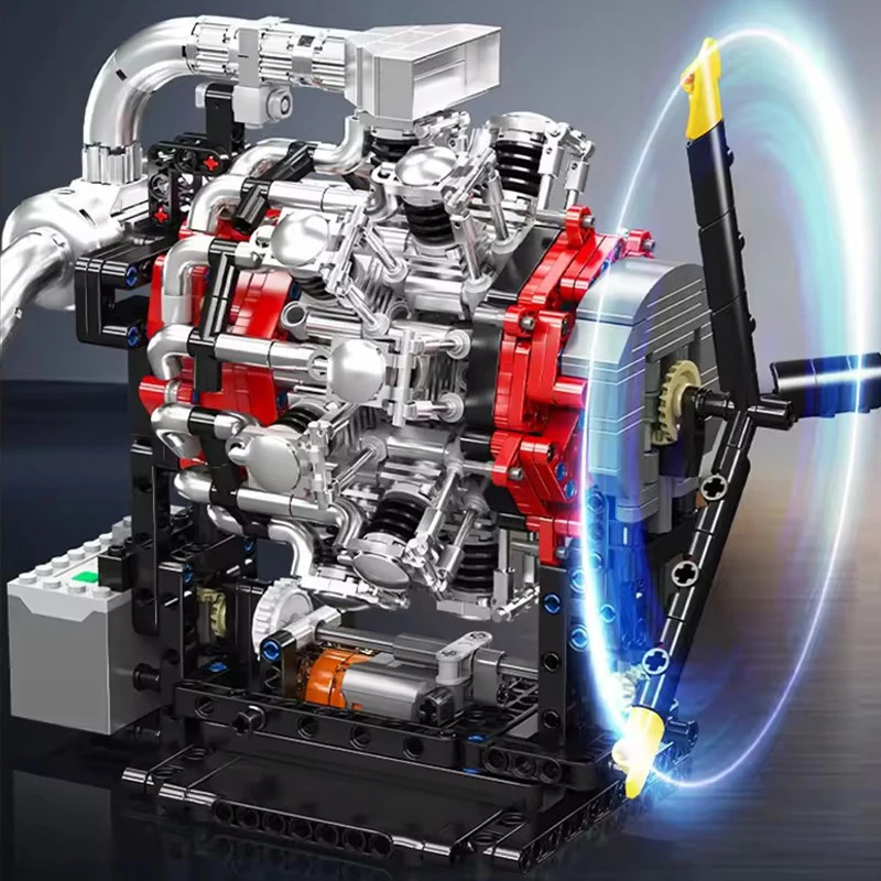 Mould King 10211 Star Aero Engine Model Bricks -1147PCS DIY STEM Building Blocks Kit