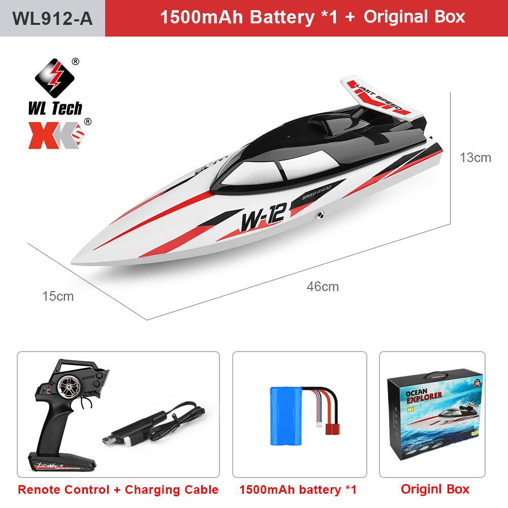 Wltoys Wl916 Wl912-A Rc Boat 2.4Ghz 55Km/H 35Km/H High Speed Racing Watercraft Remote Control