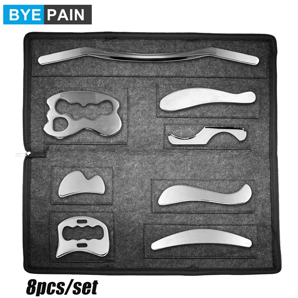Stainless Steel Iastm Therapy Gua Sha Scraping Board Massage Tools Deep Tissue Massager Guasha
